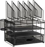 Premium Bamboo Desk Organizer