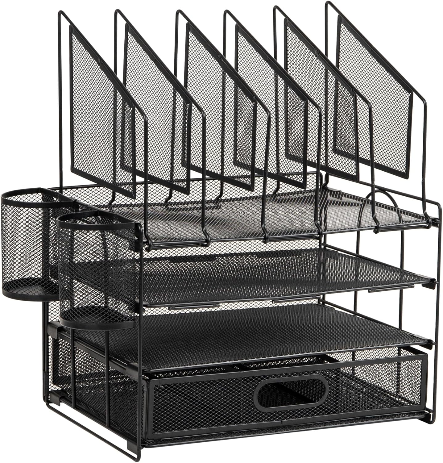 Premium Bamboo Desk Organizer