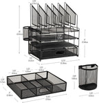 Premium Bamboo Desk Organizer